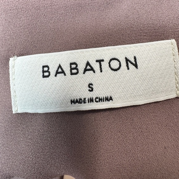 Aritzia Babaton Wrap Long Sleeve Dress Rose - Picture 5 of 10